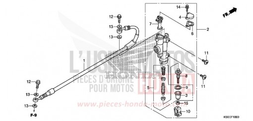 MAÎTRE-CYLINDRE DE FREIN ARRIÈRE CRF150RE de 2014